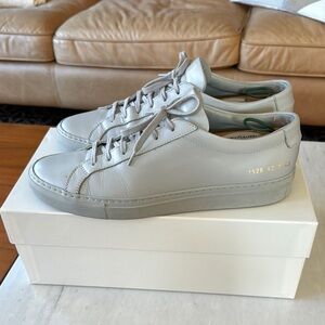 Common Projects Gray Leather Sneakers